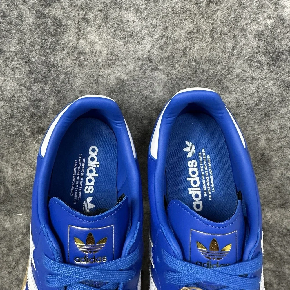 Adidas Samba OG Shoes Mens Size 9.5 Blue White Gum JR0882 Fourth of July Pack